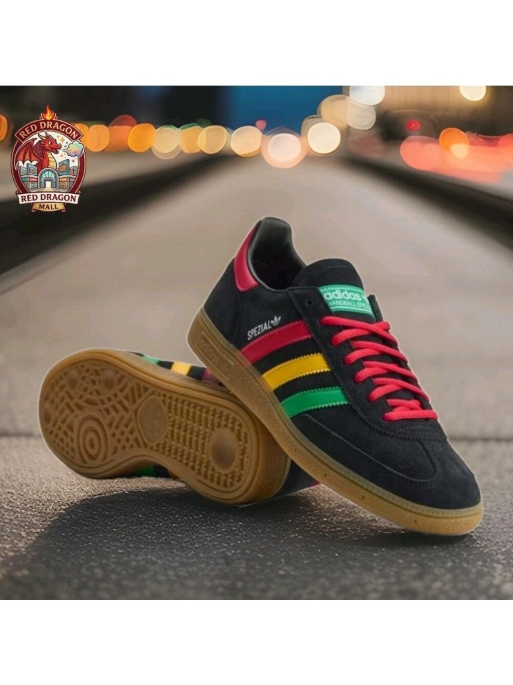 Adidas X Bob Marley Handball Spezial Football is Freedom HQ9437 - Men's Size 9.5